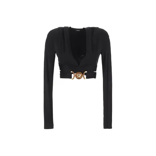 VERSACE Черные Женские Т-рубашки