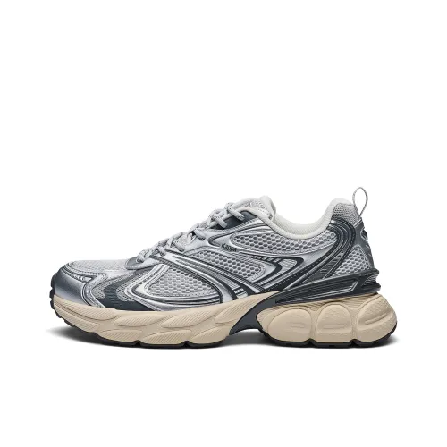 KAPPA Спина к Спине Дышащий и Легкий Низкий Топ Толстая Подошва Кроссовки Унисекс Холодный Серый