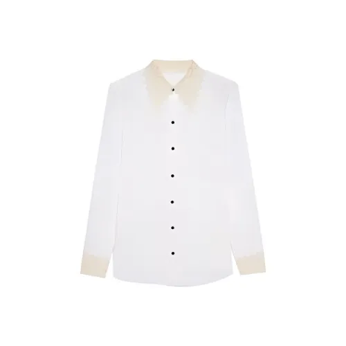 SAINT LAURENT Рубашка Женская Белая