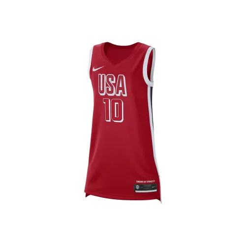Nike USA Basketball Olympic Team Series SS24 USAB Баскетбольная Джерси Унисекс Красный