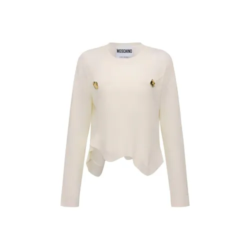MOSCHINO Белые Женские Свитера