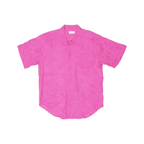 Balenciaga SS22 Рубашка Стандартная Фит Женская Розовая