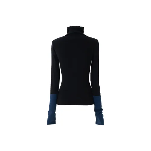 SOON FLOWER Трикотаж Осенний Зимний Женский Черный