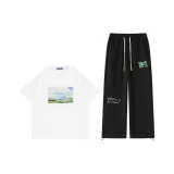 Белый топ+черные брюки