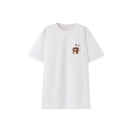 LEDIN x Honey Kuma T-Shirt Женская Экрю
