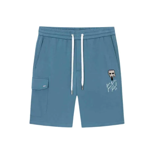 Шорты KARL LAGERFELD Повседневные Мужские Сапфирово-зеленые