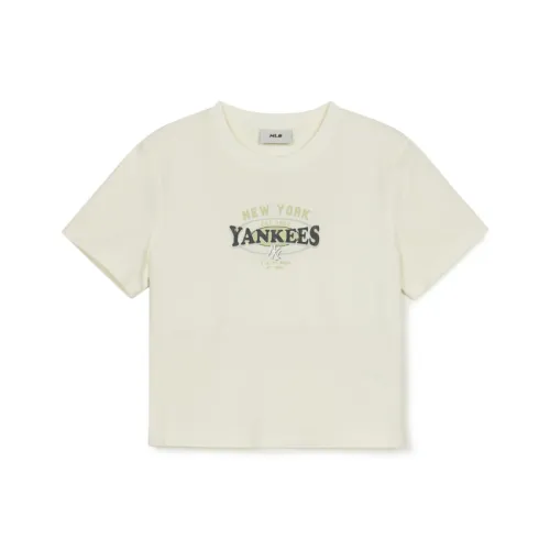 MLB Preppy Style Collection New York Yankees T-Shirt Женская Кремовый