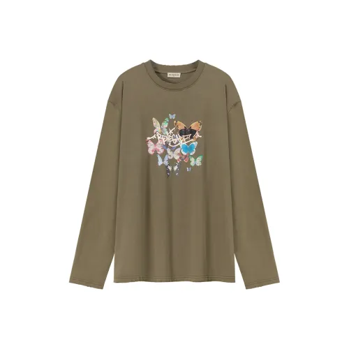 NO ONE ELSE Армейский зеленый Унисекс Футболка