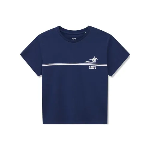 Levi's T-Shirt Женская средний темно-синий