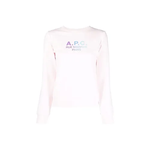 A.P.C Розовые Женские Свитшоты