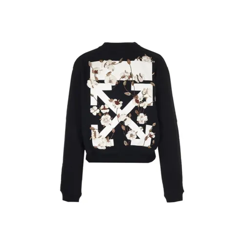 Off Белый SS19 Черный Женские Свитшоты