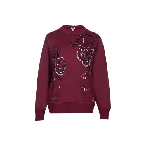KENZO Толстовка Женская Темно-Красная