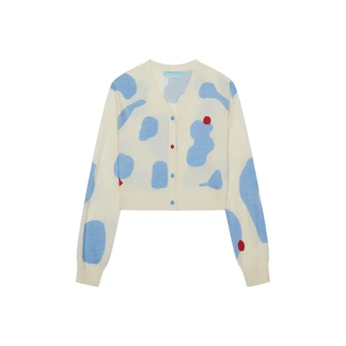 HOWL STUDIO Свободный крой Трикотаж Женский Экрю