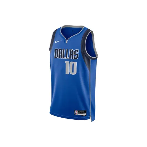 NBA Nike Dallas Mavericks Баскетбольная Джерси Унисекс Синяя