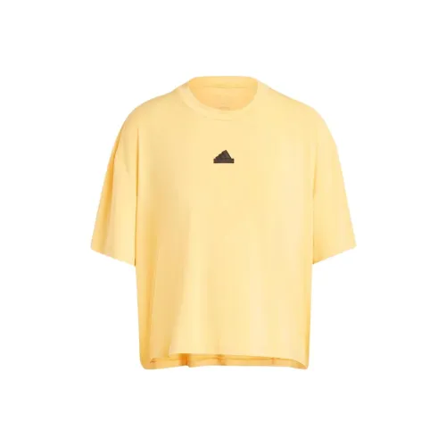 Adidas CITY ESCAPE Loose Crop Tee T-Shirt Рубашка Женская Желтая