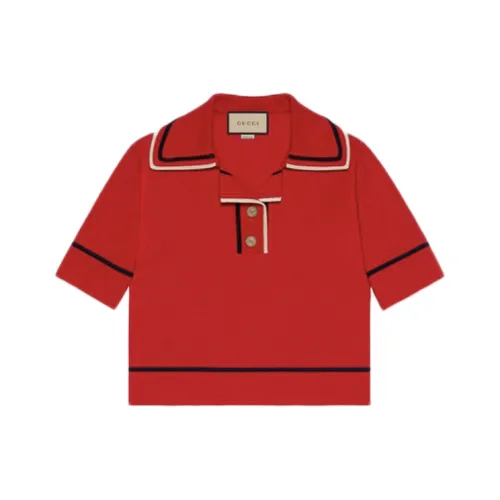 Gucci красное женское поло