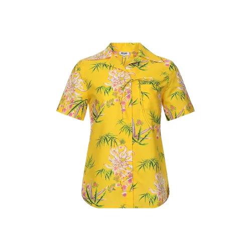 KENZO Лимонно-желтые Женские Рубашки