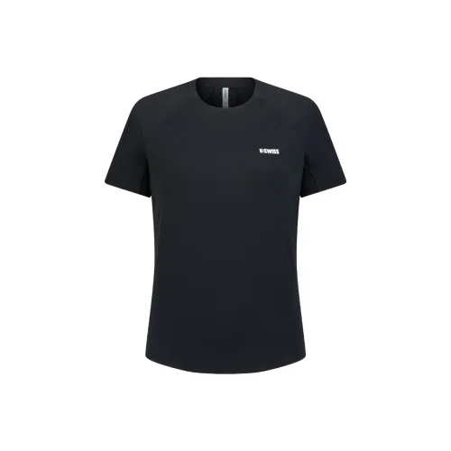 KSWISS Реглан рукав T-рубашка Женская 008 K00A BLKO