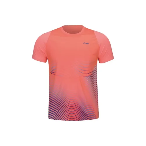 LINING Бадминтон Джерси Мужской Розовый