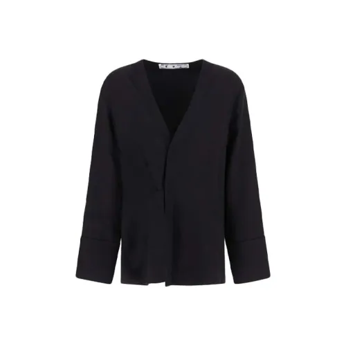 Off Белый FW21 Черный Женские Рубашки