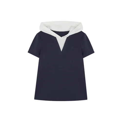 Mo Han Yi Mei T Рубашка Женская Темно-синяя