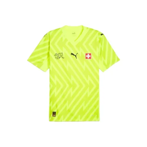 PUMA Швейцария Голкипер Футбол Джерси Мужской Желтый