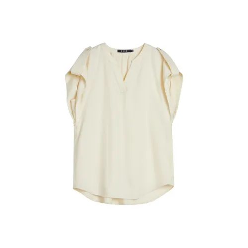 ELLE Рубашка Женская Бежевая Желтая