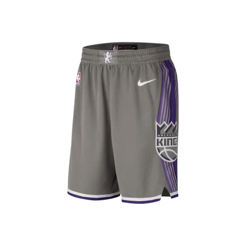 Nike 2022 23 Городской Edition Swingman Баскетбольные шорты Унисекс Угольно-серый