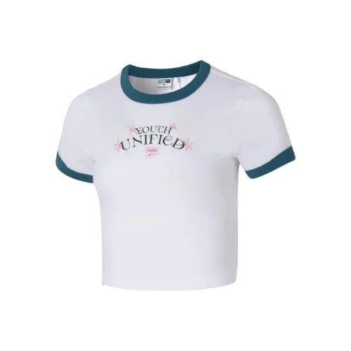 PUMA DOWNTOWN Стандартная футболка Женская Белая