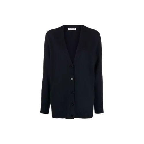 JIL SANDER Темно-синий Женские кашемировые свитеры