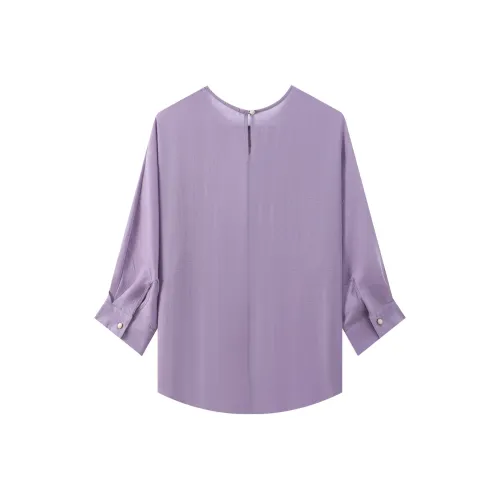 LUOMENG Фиолетовые Женские Рубашки
