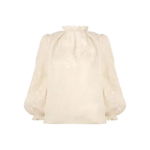 Zimmermann SS24 Рубашка Женская Чайный Коричневый