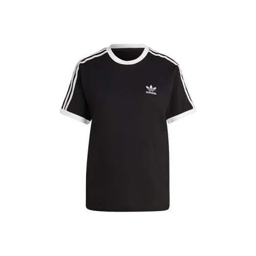 Adidas Originals ADICOLOR CLASSICS 3 Полосы T-рубашка Женская Черная