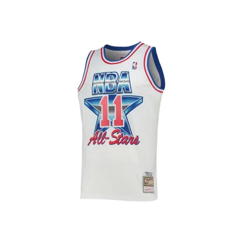 NBA MITCHELL NESS Isiah Thomas Баскетбольная Джерси Мужская Белая