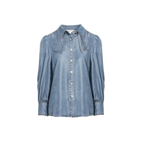 LIZZY Джинсовый синий Женские Рубашки