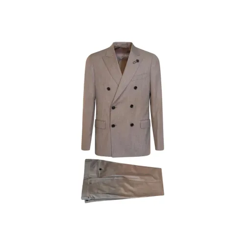 LARDINI Бизнес-костюм мужской светлый умбра