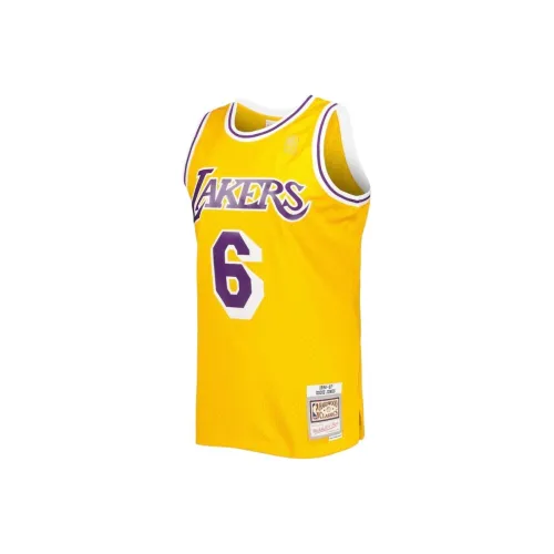 NBA x MITCHELL NESS Los Angeles Lakers Jones Баскетбольная Джерси Мужская Золотая