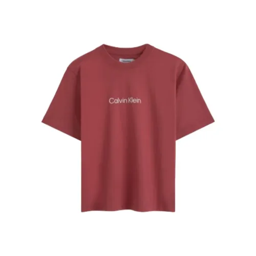 Calvin Klein Ржаво-красные Женские Футболки