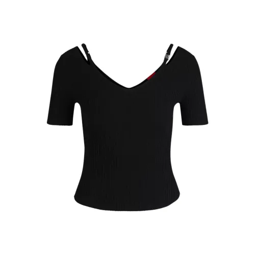 Hugo Boss Стандартная рубашка T женская черная