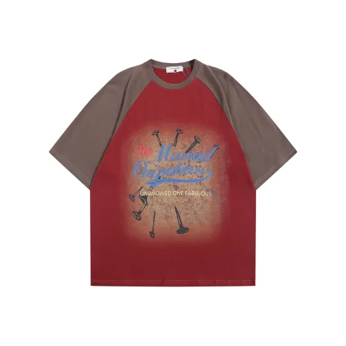 WAYHWEI Весенний Стандартный T-Рубашка Унисекс Красный