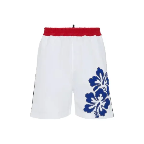 DSQUARED 2 Повседневные шорты Мужские Белые