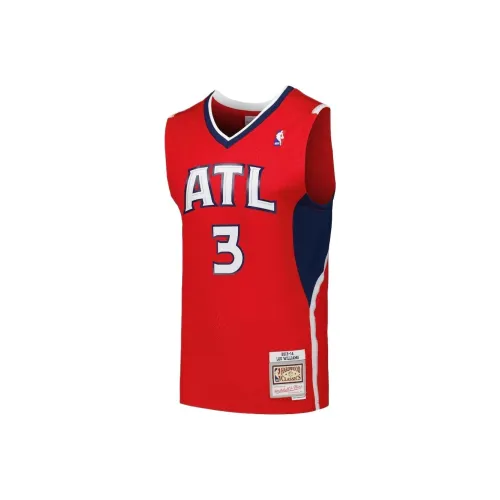 NBA x MITCHELL NESS Atlanta Hawks Баскетбольная Джерси Мужская Красная