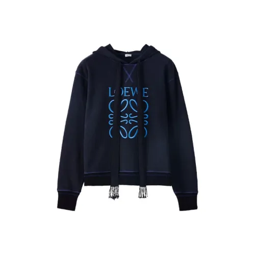 LOEWE Свитшот Осенний Женский Морской Синий