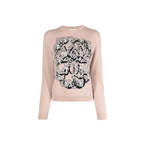 Alexander McQueen Розовые Женские Кашемировые Свитеры