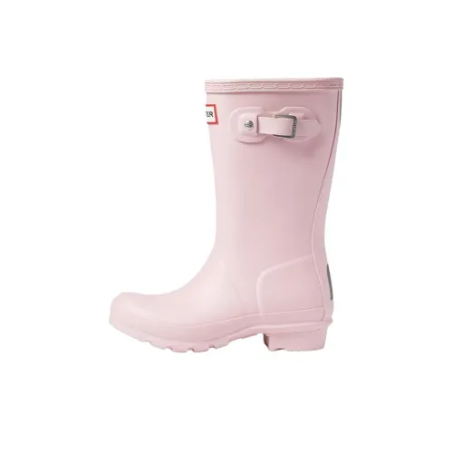 Hunter Детские резиновые сапоги High Top Розовые Школьные