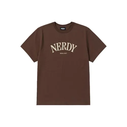 NERDY Т-рубашка с оборванным рукавом женская коричневая