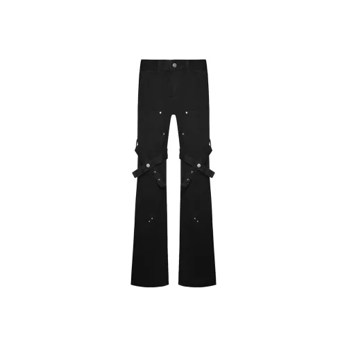 YOUSEKOO Черные Унисекс Джинсы