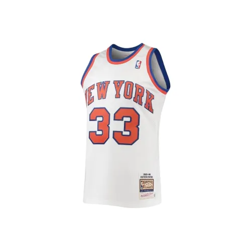 NBA New York Knicks MITCHELL NESS Патрик Эвинг Баскетбольная Джерси Мужская Белая