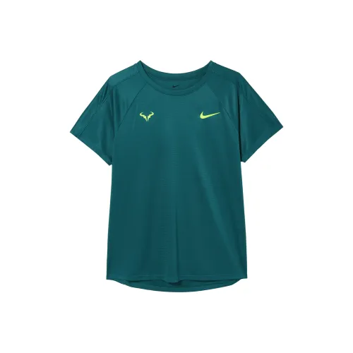 Nike ChallengerRAFA DRI FIT SS24 Теннис Топ Мужской Жеода Водяная Утка Бирюзовый