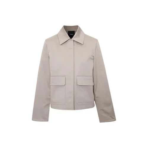 THEORY Куртки и Пальто Унисекс Тауповый